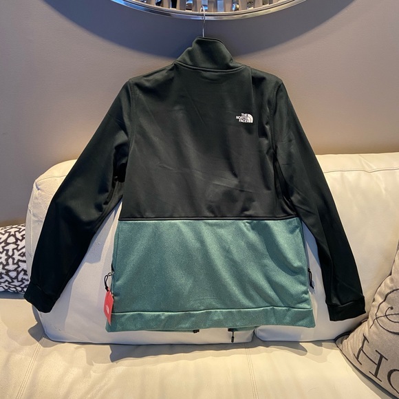 NEW NWT - The North Face jacket color green 2 tones - size Women L - Picture 2 of 6